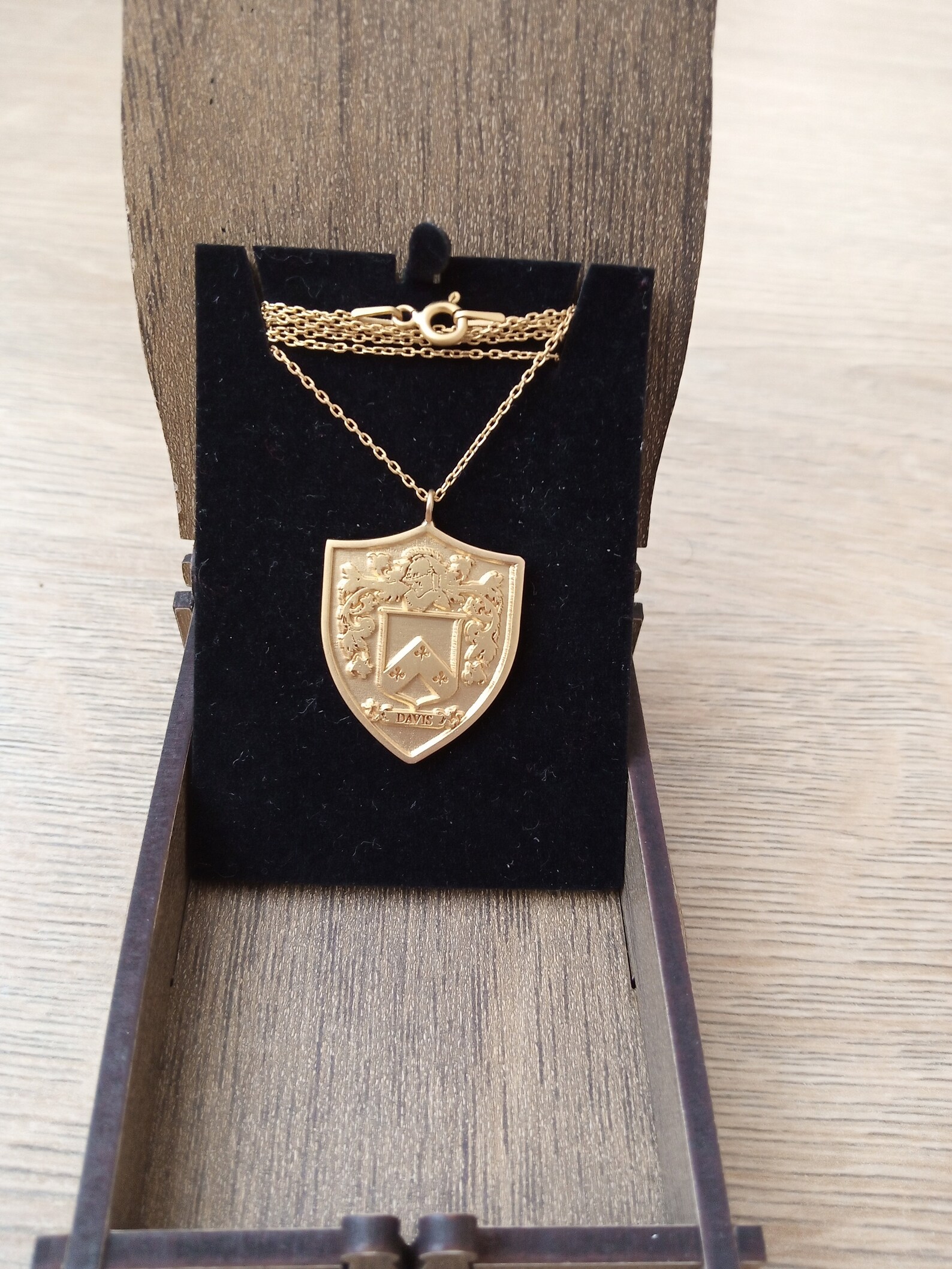 Family Crest Necklace Mens Chain Mens Necklace Custom Made Etsy