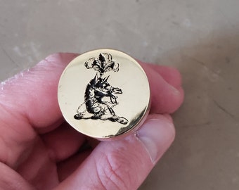 Custom Brass Wax Seal Stamp, Family Crest, Personalized Gift