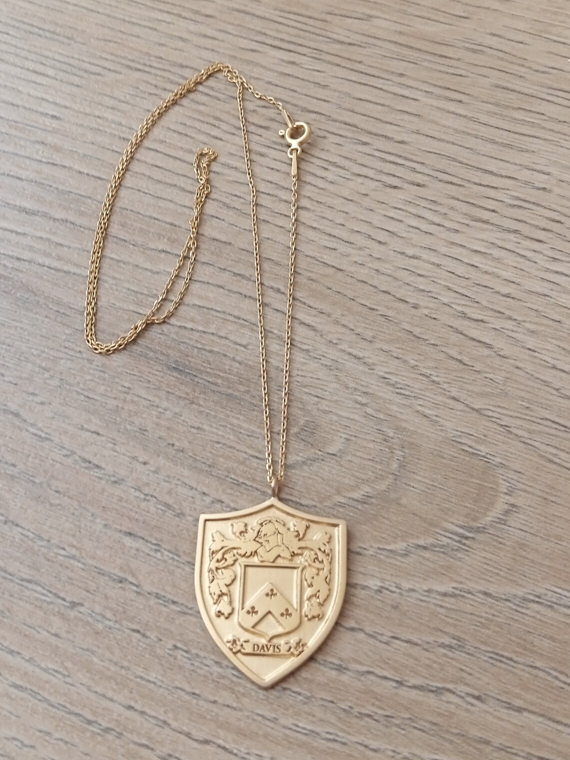 Family Crest Necklace Mens Chain Mens Necklace Custom Made Etsy