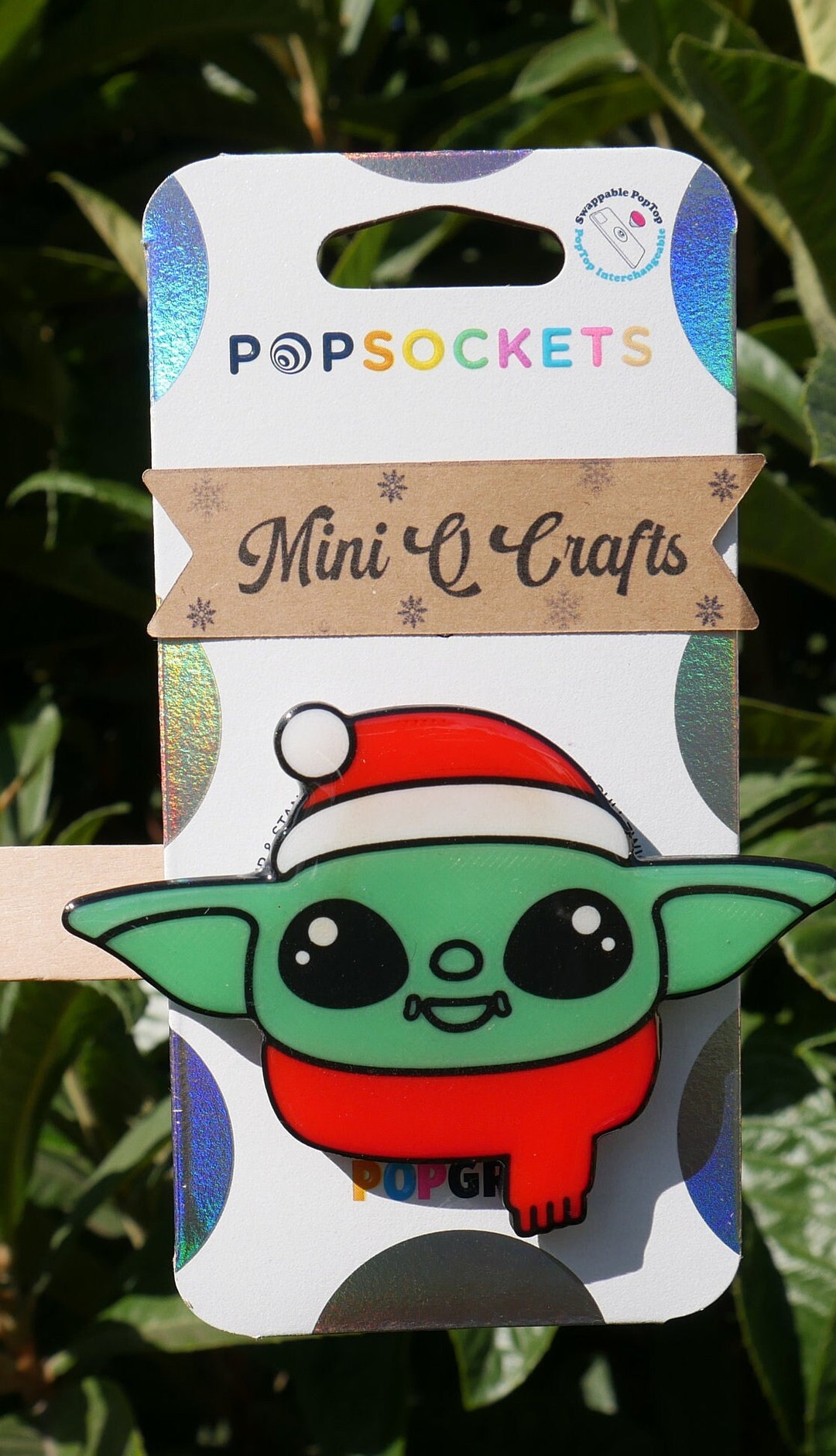 Baby Grogu / Yoda Wearing a Santa Hat Popsocket Etsy