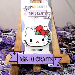 Kitty Wearing Flowers Phone Grip