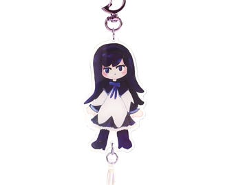 Homura Akemi + soul gem "puella magi madoka magica"  acyclic Keychain