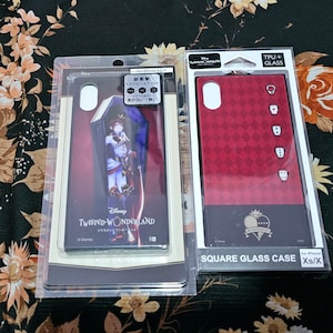 Twisted Wonderland: Iphone case, hand towel and binder.