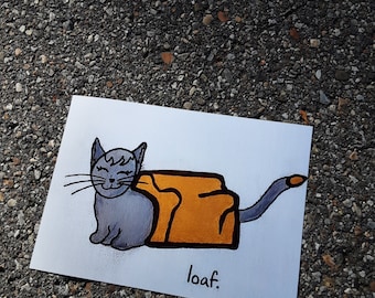 Cat Loaf ART PRINT