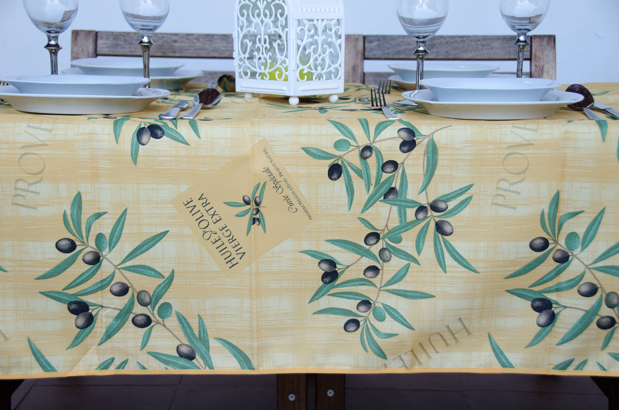 Mantel Provenzal Redondo Antimanchas Poliéster Azul Glicina 180 X 180 Con Ofertas En Carrefour
