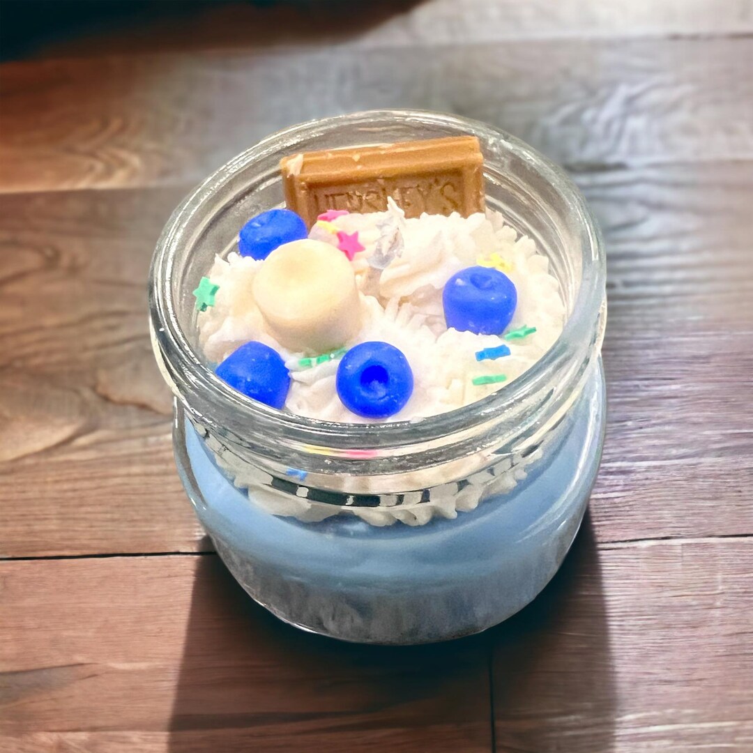 Blueberry Cobbler Mason Jar 8oz Whipped Dessert Organic Soy Etsy