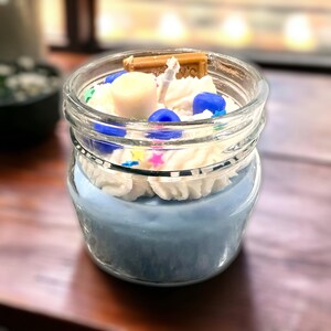 Blueberry Cobbler Mason Jar (12oz) Whipped Dessert Organic Soy Wax Candle