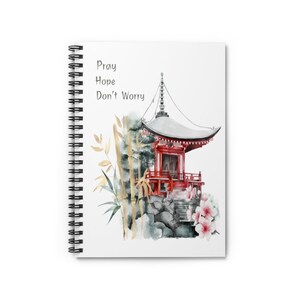 Pray Hope Don&#39;t Worry Spiral Notebook - Ruled Line