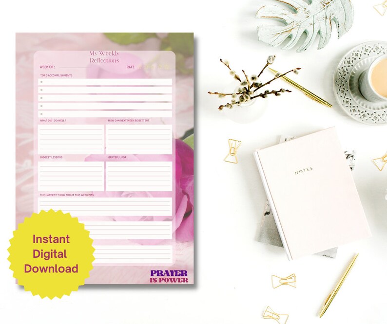 Bible Prayer Printable Journal for Women Daily Devotional for Bible ...