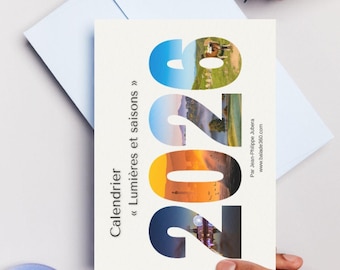 Calendrier chevalet 2026 – Lumières et saisons