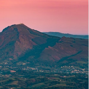 Affiche photo – La Rhune depuis Sare – Montagne du Pays Basque