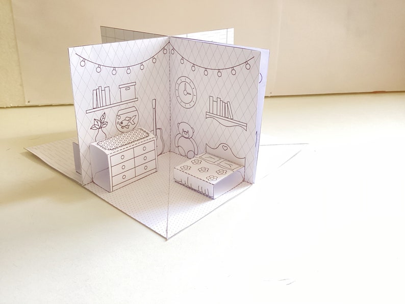 Pop-up Paper House Template Printable Craft Sheets, Activity Sheets ...