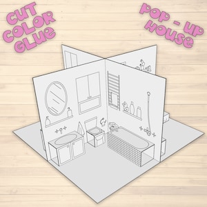 Pop-up Paper House Template Printable Craft Sheets, Activity Sheets ...