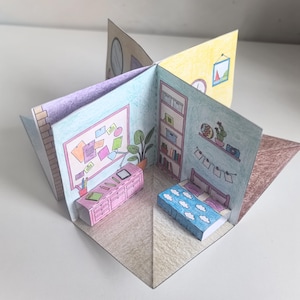 Pop-up Paper House Template Printable Craft Sheets, Activity Sheets ...