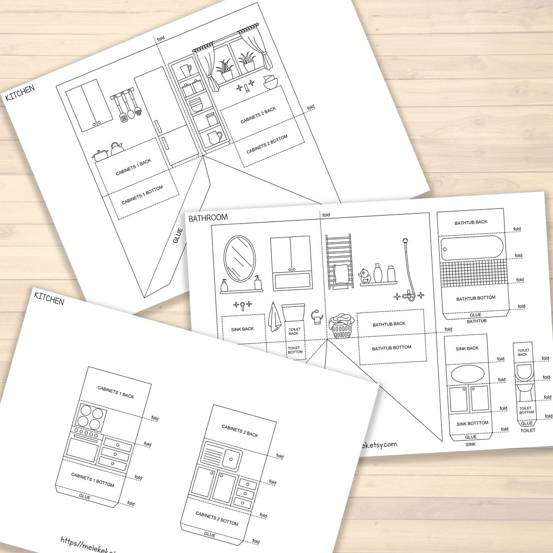 Pop-up Paper House Template Printable Craft Sheets, Activity Sheets ...