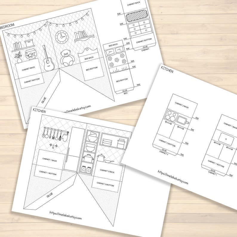 Pop-up Paper House Template Printable Craft Sheets, Activity Sheets ...