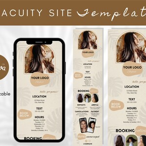 Progettazione del sito di prenotazione Acuity, modello di programma Acuity, sito Acuity, prenotazione Acuity, modello Acuity fai-da-te, sito web di prenotazione, parrucchiere