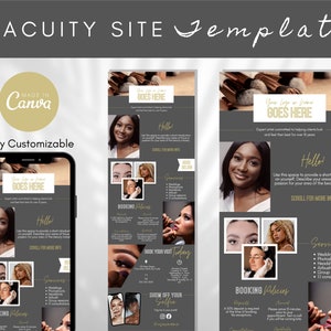 Acuity Scheduling Template MUA | Acuity Booking Site Design | Acuity Website | Acuity Booking | Scheduling Template | DIY Booking Website