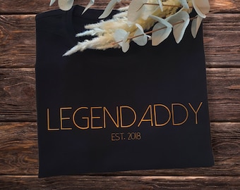 Legendaddy T-Shirt Papa Valentinstag Geschenk zum Geburtstag Geschenk Papa Geschenk zu Weihnachten Geschenk Ostern Dad Shirt T Shirt für Ihn