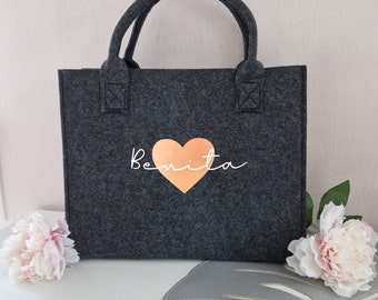 Felt Bag Shopper Personalized Shopping Bag Shopping Bag