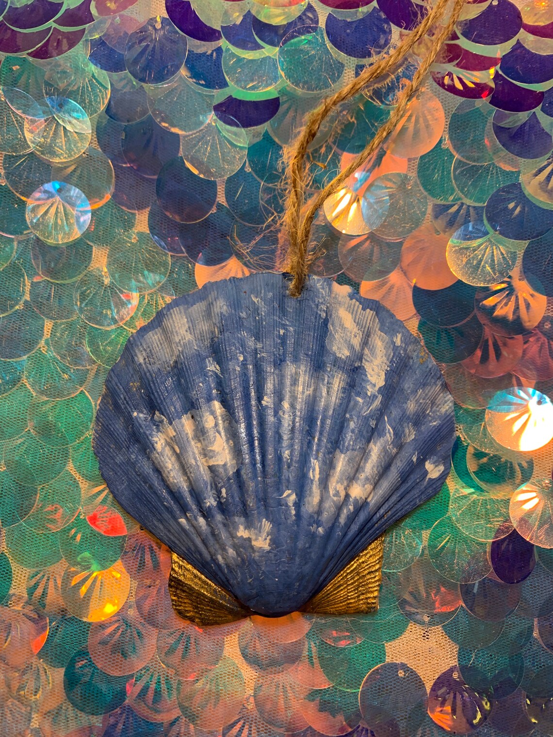 Hand Painted Scallop Shell With Day and Sun Scene Etsy UK