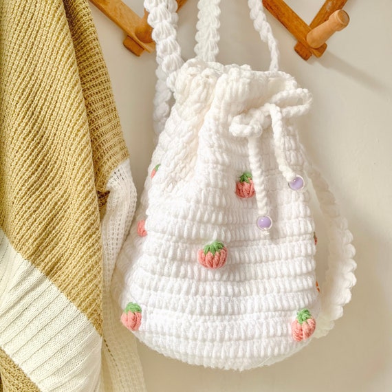 Buy Red Crochet Strawberry Bag. Crochet Crossbody Bags. Amigurumi  Strawberry Bag. Strawberry Purse. Crochet Bag. Crochet Purse. Handmade Bag.  Online in India - Etsy