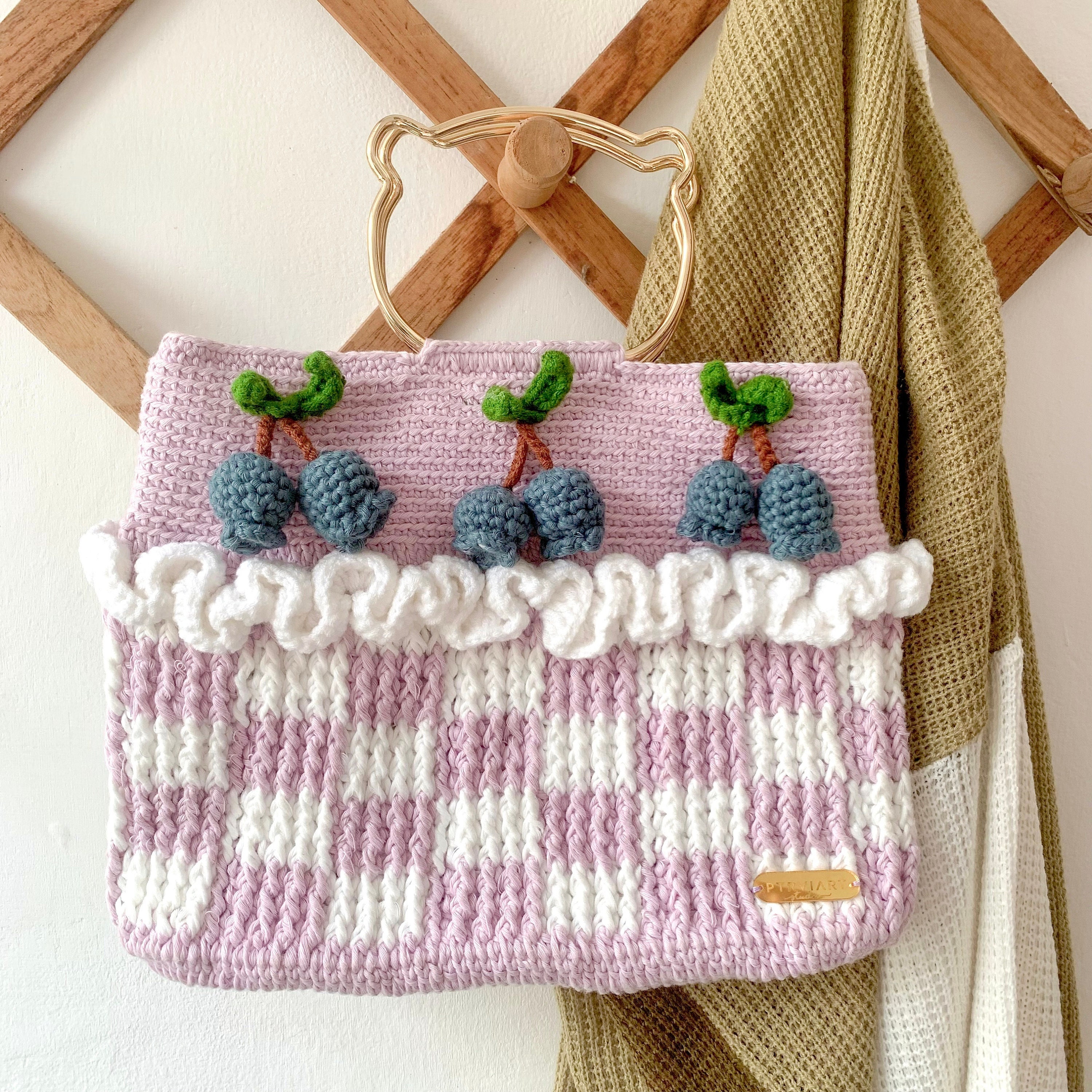 Brighton Woven Crochet Purse Crossbody Leather Flower Trim SO Cute!! | eBay