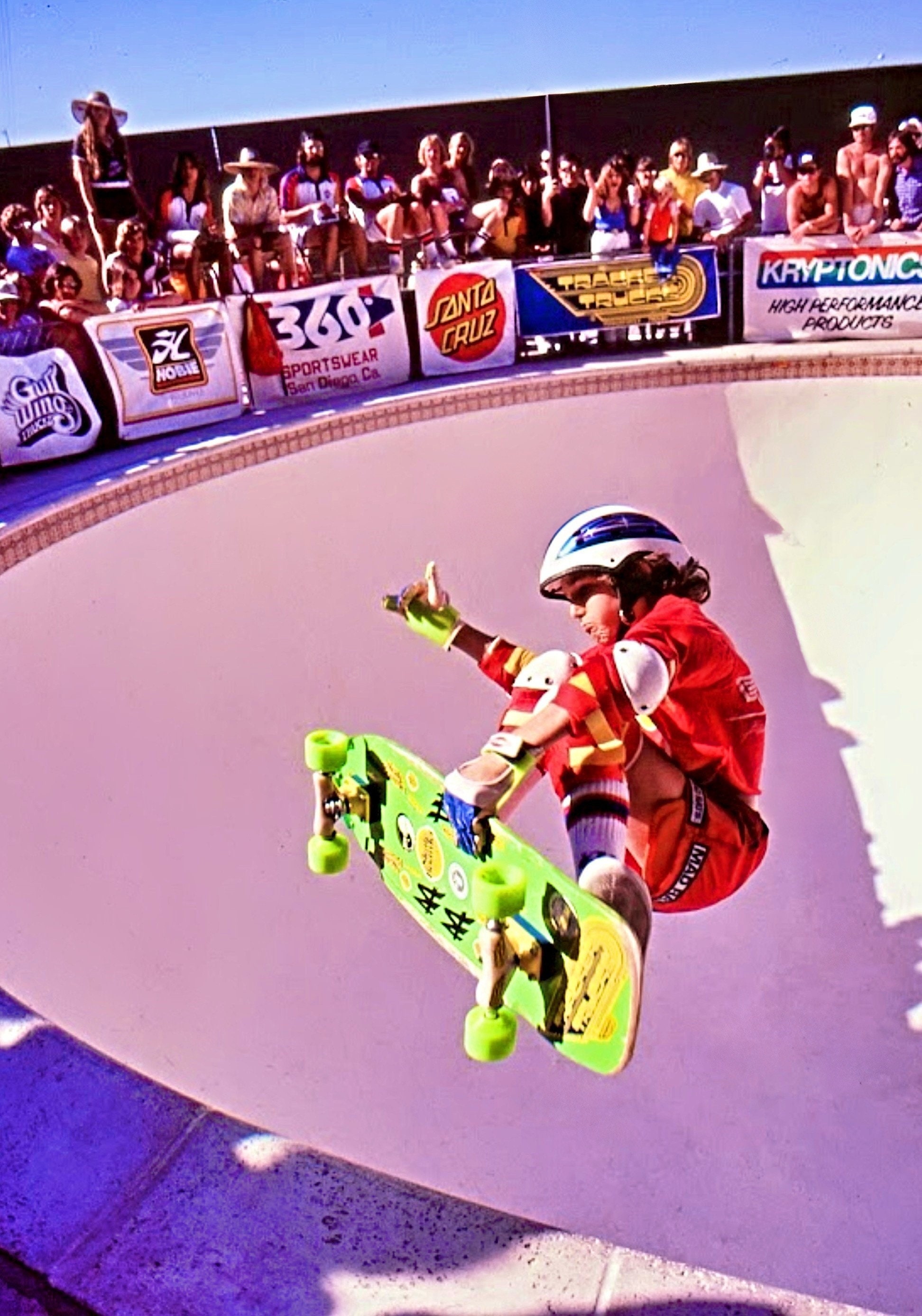 Burt Lamar, 1978, in the Skateboard Hall of Fame. Etsy