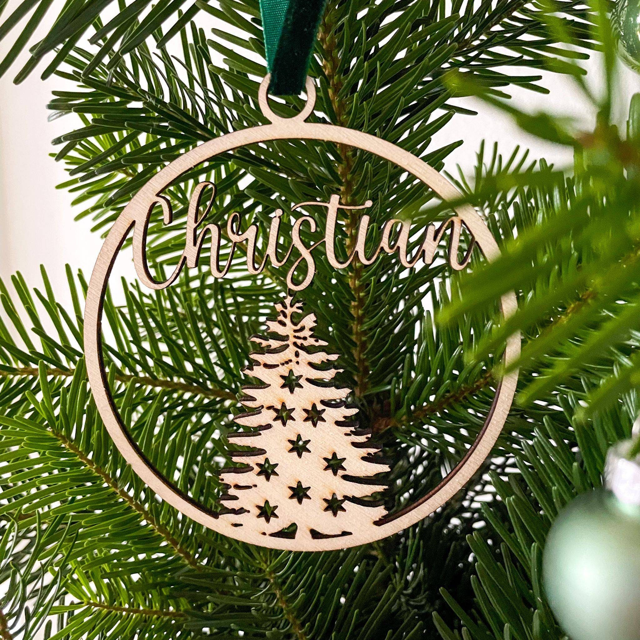 Personalisierte Weihnachtsbaum Kugeln Christbaum Etsy.de
