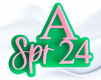 Sorority Lapel Pin: Chapter Edition - Pink & Green | Sorority Pin | Soror Pin | Sorority Gift | Gift For Her | Name Badge | Chapter Brooch