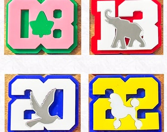 Year Sorority Lapel Pin