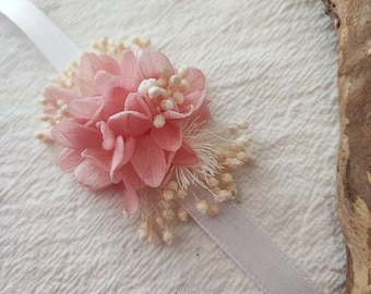 Dried and preserved flower bracelet Wedding accessory - Bride - Bridesmaid SAKURA Collection
