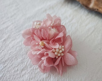 Peigne en fleurs séchées et stabilisées Accessoire mariage - Mariée - Demoiselle d'honneur Collection SAKURA