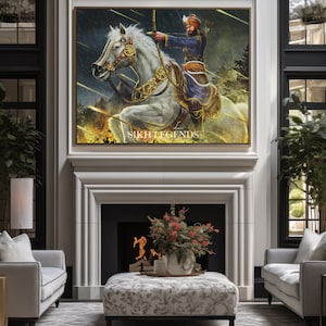 Guru Gobind Singh Ji | Sikh | SikhArt | Sikh Guru | Sikh Warrior | Sikh Painting | Sikh Print | Punjabi Painting | Punjabi Print | Khalsa