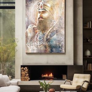 Guru Gobind Singh Ji | Sikh | SikhArt | Sikh Guru | Sikh Warrior | Sikh Painting | Sikh Print | Punjabi Painting | Punjabi Print | Khalsa