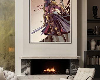 Banda Singh Bahadur Canvas Print | Sikh Warrior Art