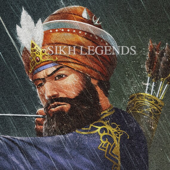 Guru Gobind Singh Ji Battle of Anandpur 1700 Sikh Wall Art - Etsy