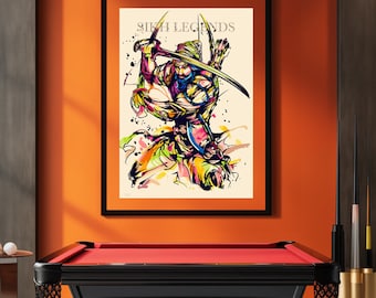 Banda Singh Bahadur Canvas Print | Sikh Warrior Art