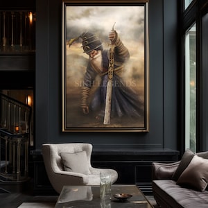 Baba Deep Singh Ji | Sikh | SikhArt | Sikh Guru | Sikh Warrior | Sikh Painting | Sikh Print | Punjabi Painting | Punjabi Print | Khalsa