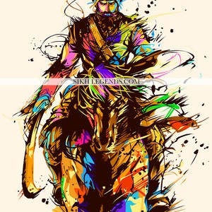 Guru Gobind Singh Ji | Sikh | SikhArt | Sikh Guru | Sikh Warrior | Sikh Painting | Sikh Print | Punjabi Painting | Punjabi Print | Khalsa