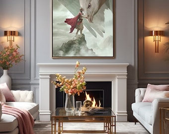 Guru Gobind Singh Ji Canvas Print | Sikh Warrior Art