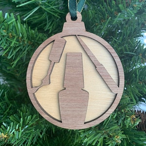 Digital download for nail stylist ornament Laser cut SVG file.