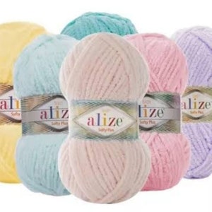 Alize Cotton BABY SOFT Yarn 100gr-270mt %50 Cotton Hand Knitting