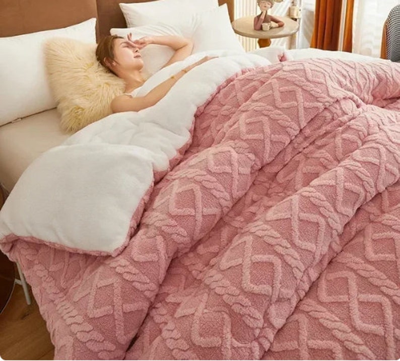 Warm Weighted Blanket, Fuzzy Blanket, Sherpa Blanket, Fuzzy Blanket