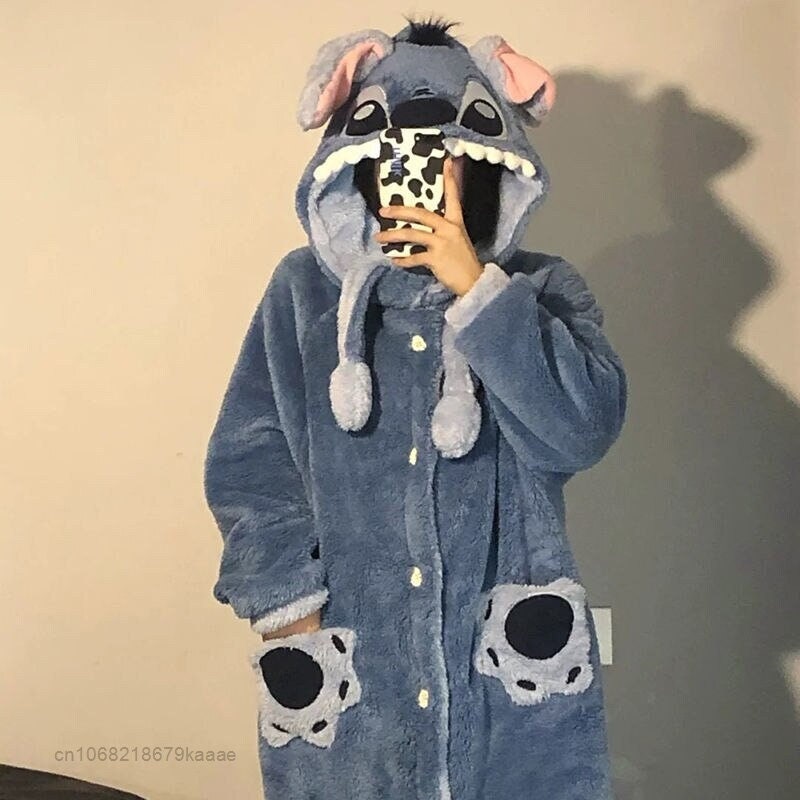 Cute Kawaii Hooded Robe, Sherpa Hooded Blanket, Cozy Robe, Fleece ...
