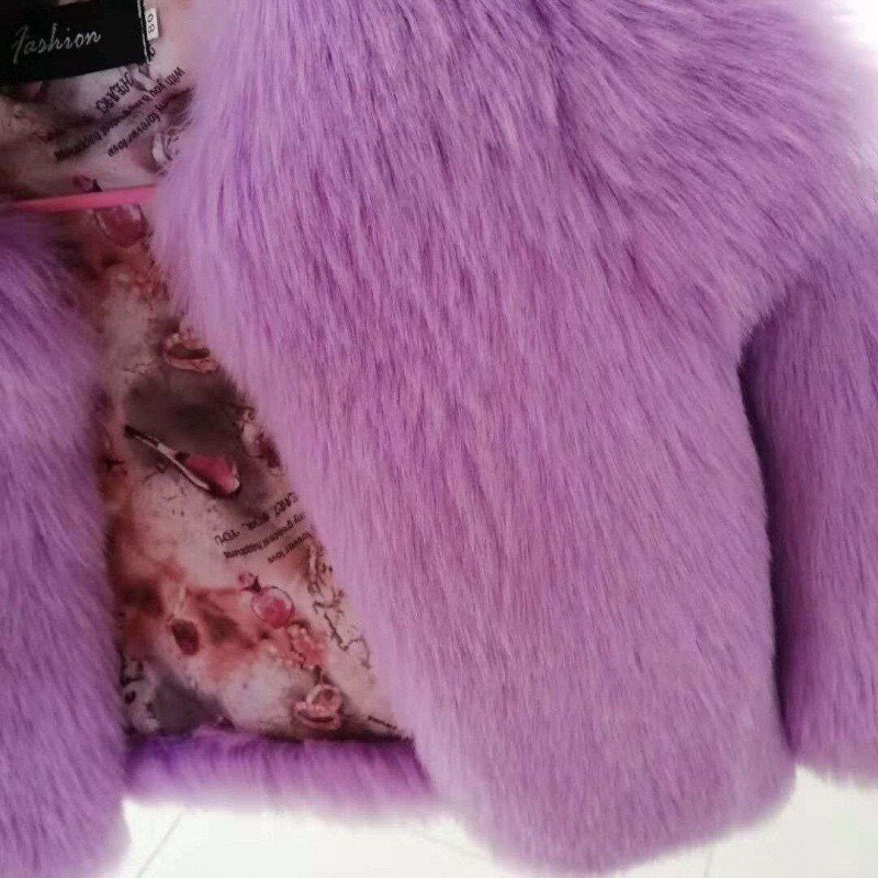 Newborn Faux Fur Coat in Ecru