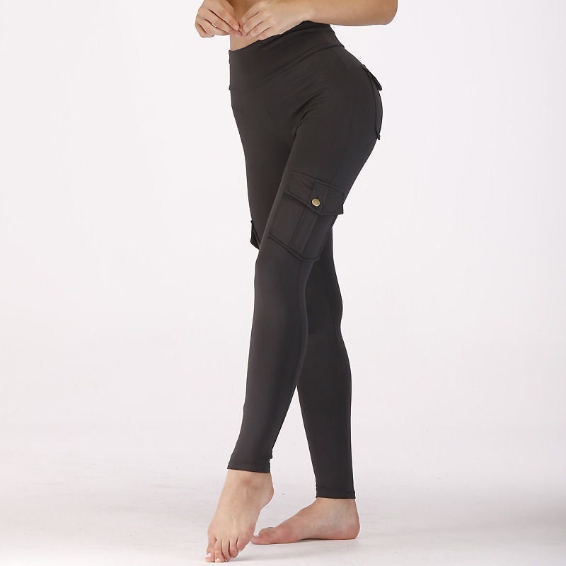  newqinx mujeres Sexy empalme de malla Leggings mallas de  fitness yoga correr Gym stretch pantalones deportivos con bolsillo, M,  Negro : Ropa, Zapatos y Joyería