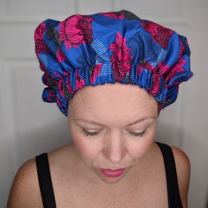 Satin Bonnet for Curly Hair. Extra Large Sleeping This bonnet is one size fits most but is extra roomy. My BIGGEST bonnet. Not adjustable