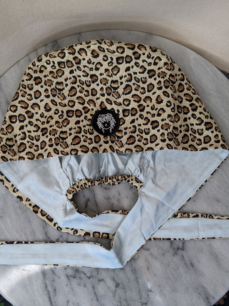 Satin Lined Scrub Caps for Curly Hair Etsy