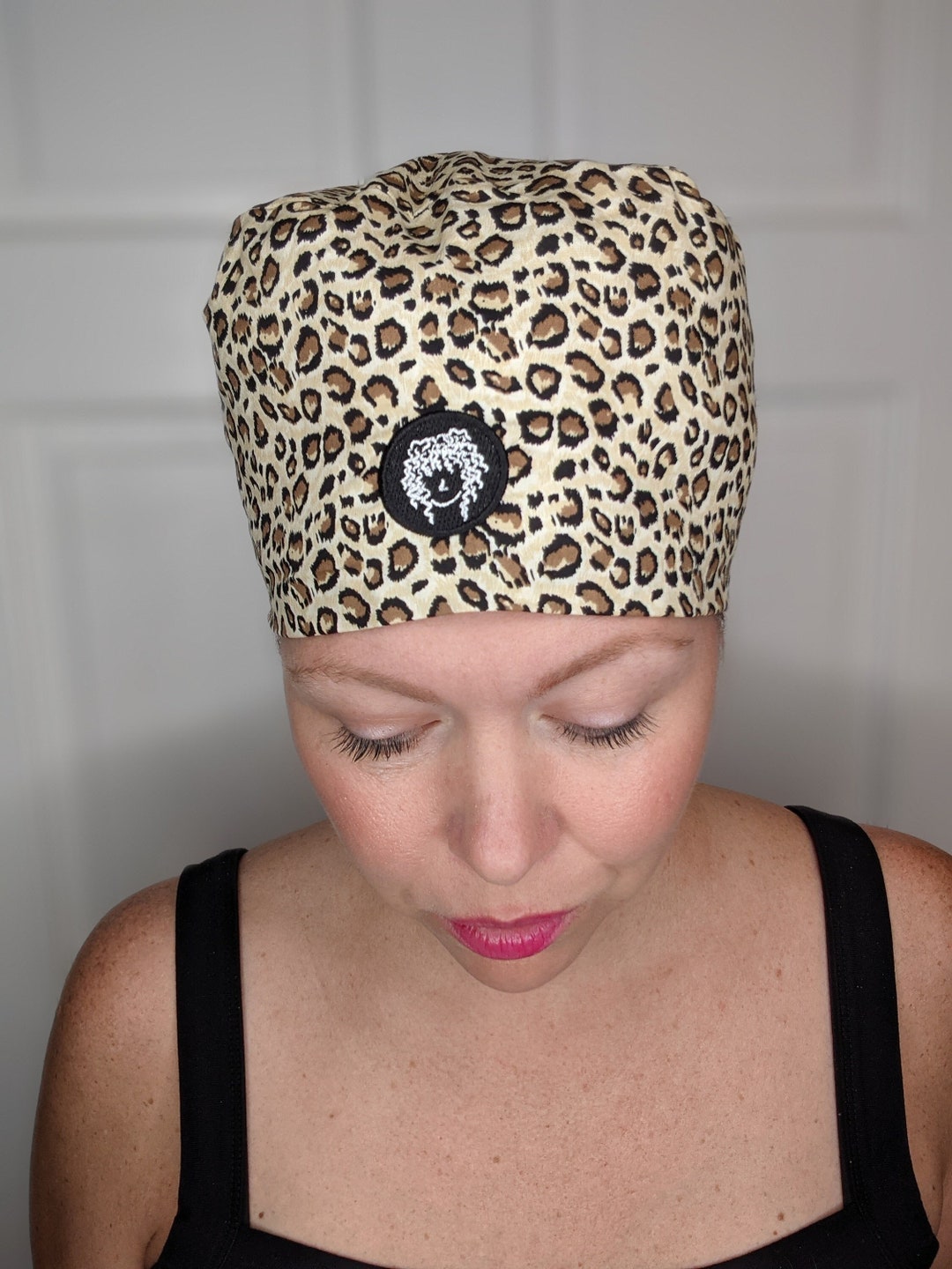Satin Lined Scrub Caps for Curly Hair Etsy
